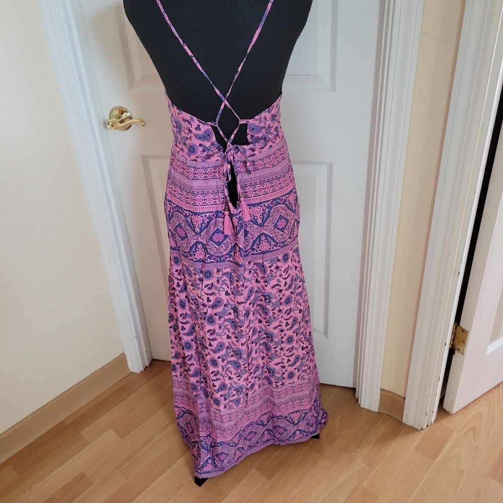 Spell and the Gyspy Collective Pailsey Floral Boho Maxi Dress (Mulberry) - Picture 12 of 16